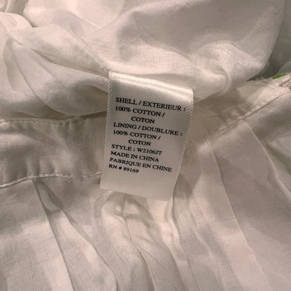 White Floral Generra Skirt Size 2 - Picture 6 of 6